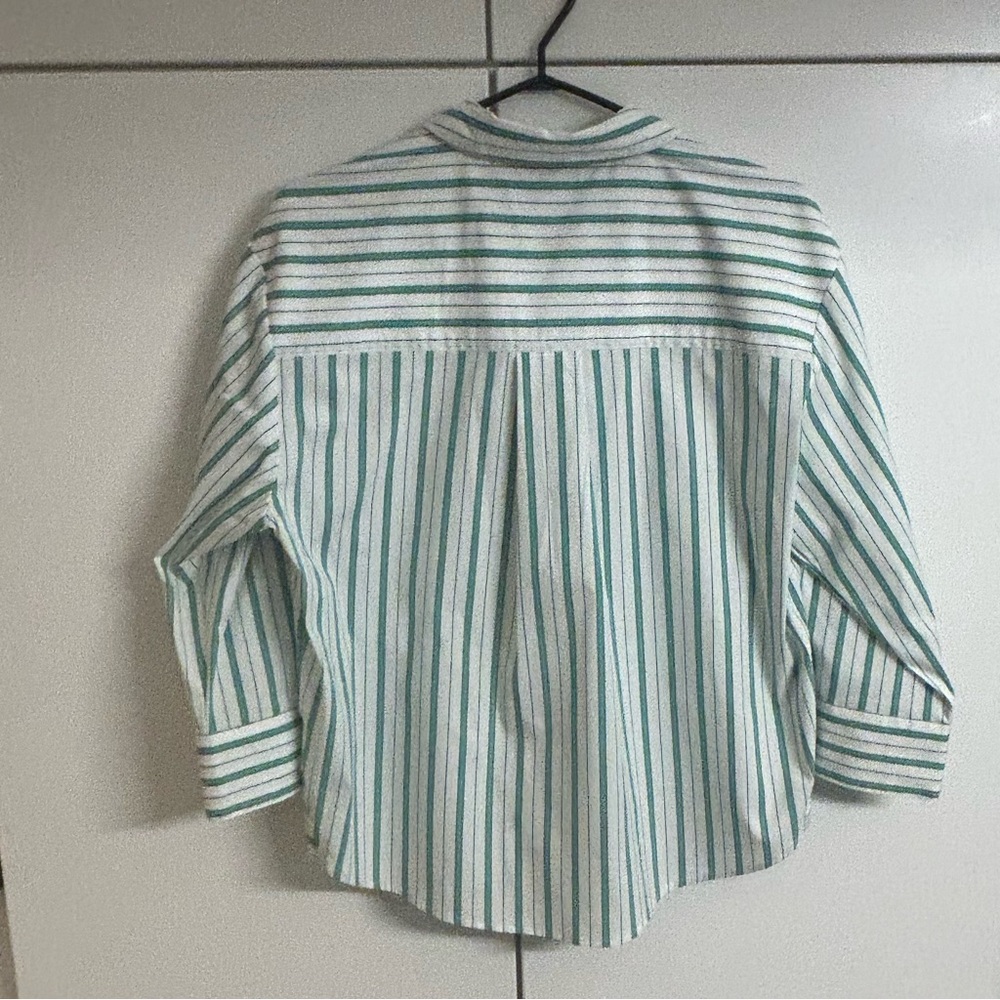 Liverpool Classic Striped White and Green Shirt. Size S - Picture 3 of 10